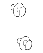 91560SZWJ01 - Body: Cowl Trim Clip for Honda: Accord, Civic, Clarity, CR-V, CR-Z, Fit, HR-V, Insight, Odyssey, Passport, Pilot, Ridgeline Image