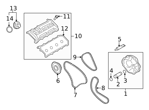 Valve & Timing Covers for 2009 Volkswagen Touareg #0