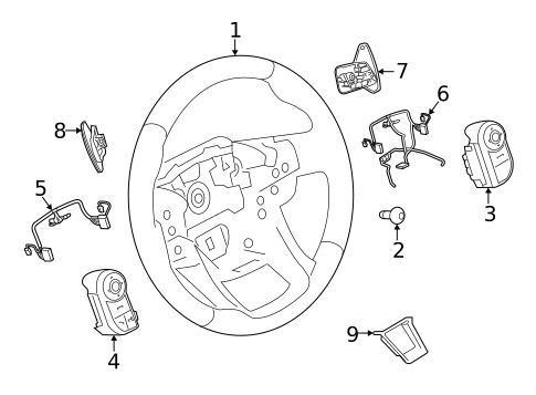 Steering Wheel & Trim for 2020 Land Rover Discovery Sport #0