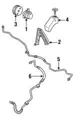 26045202 - Steering: Power Steering Reservoir for Cadillac: 60 Special, Allante, DeVille, Eldorado, Fleetwood, Seville Image