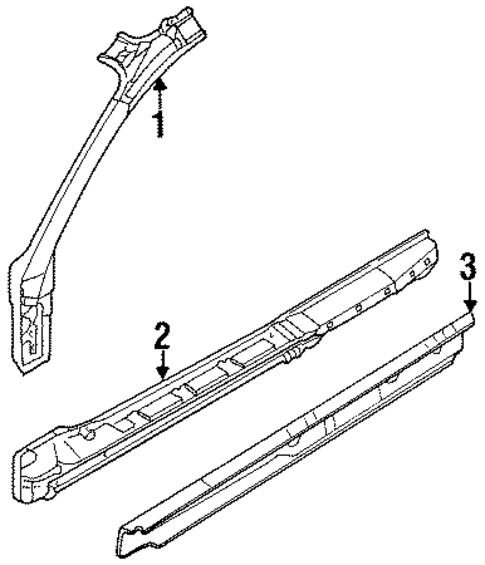 Rocker for 1998 Chrysler Sebring #0
