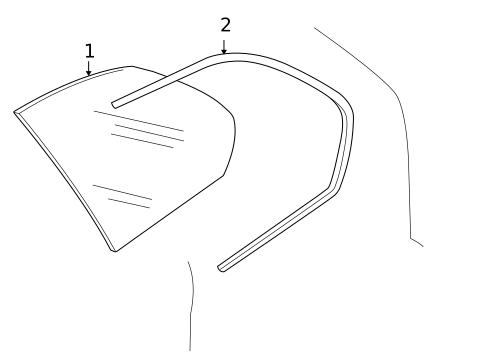 Glass & Hardware for 2011 BMW X6 #0