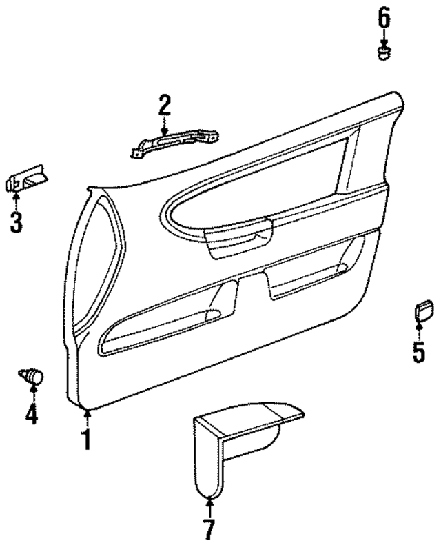 51411960574 - : Trim Panel Bracket for BMW Image