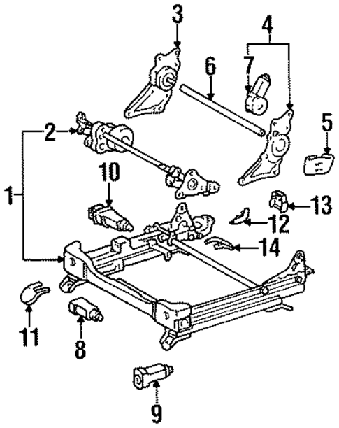 Power Seats for 1998 Lexus LS400 #2