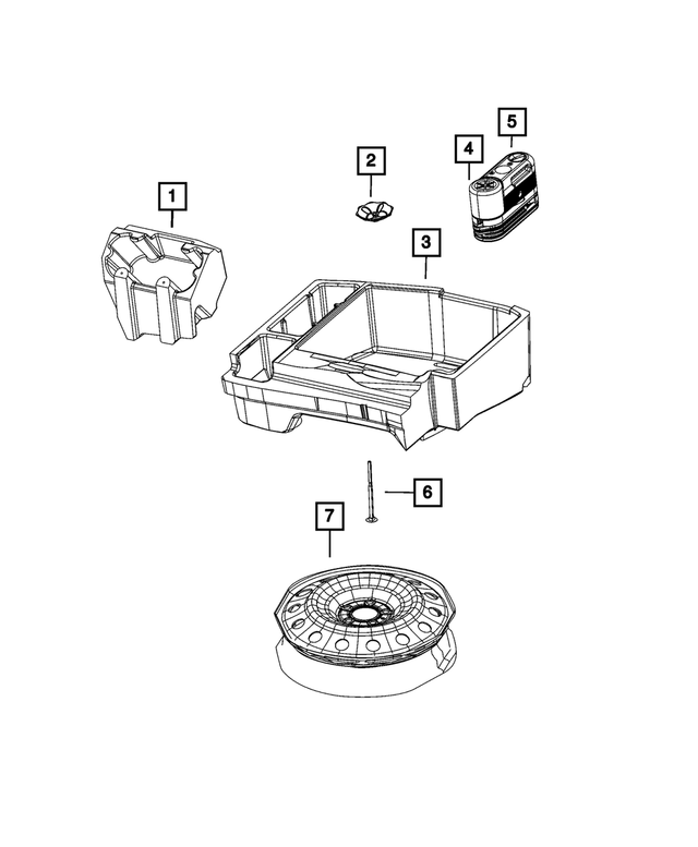 68088818AA - Wheels: Storage Bin for Mopar Image