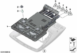 61319289280 - Vehicle Electrical System: Rep. Kit for Switch Module, Headliner for BMW Image