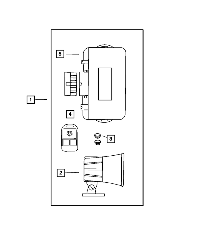5012164AA - Mopar Accessories - Component Parts: Security Alarm Module for Mopar Image image