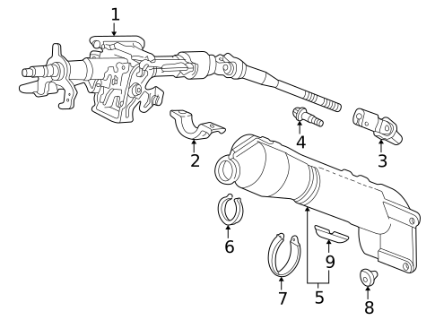 Steering Column Assembly for 2003 Honda Odyssey #0