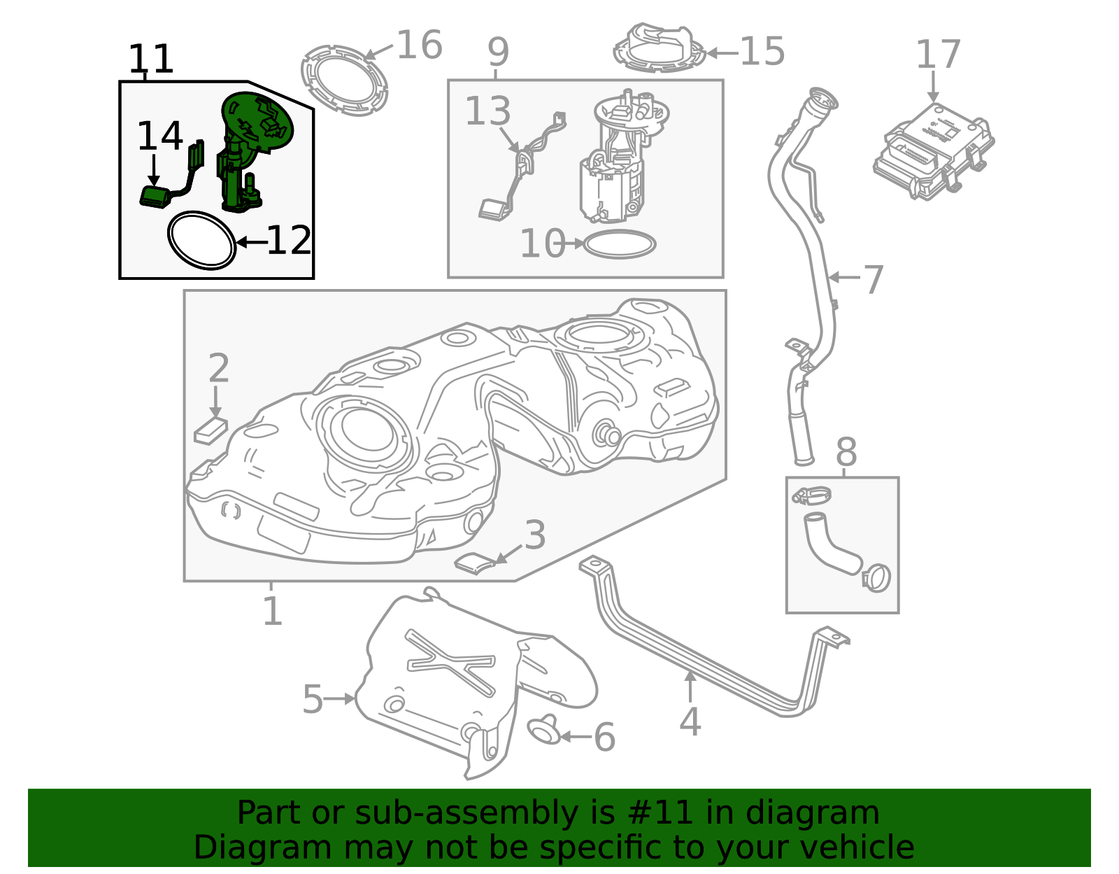 thumbnail image 2 of Fuel Gauge Sending Unit For 00-05 Buick Chevy Oldsmobile Pontiac – 89060200 2 of 4
