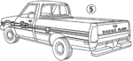 4308051 - Body: Stripe Tape for Dodge: Power Ram 50, Ram 50 Image