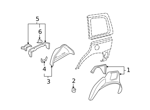 Inner Structure for 2007 Chevrolet Uplander #0