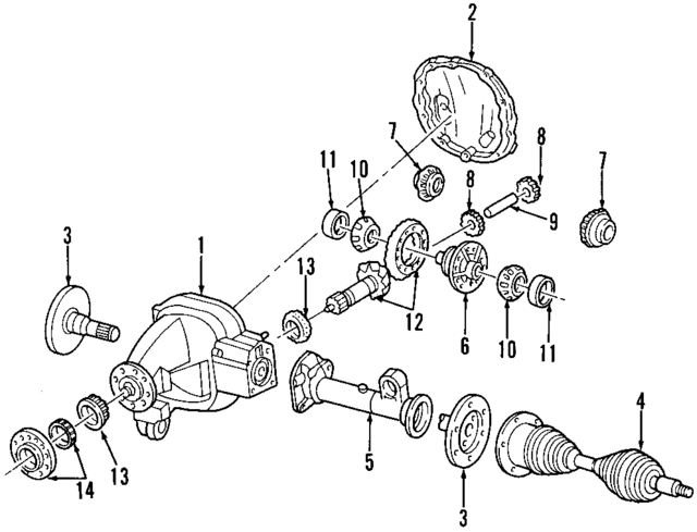 F75Z3222CC - Front Drive Axle: Ring &amp; Pinion for Ford Image