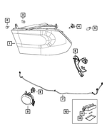 68154309AA - Electrical: Fog Lamp Jumper Wiring for Ram: 1500, 1500 Classic Image