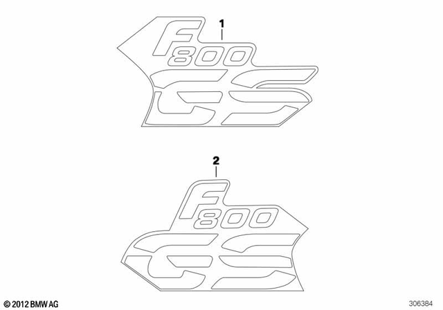 51148525989 - : Lettering Left for BMW-Motorrad Image
