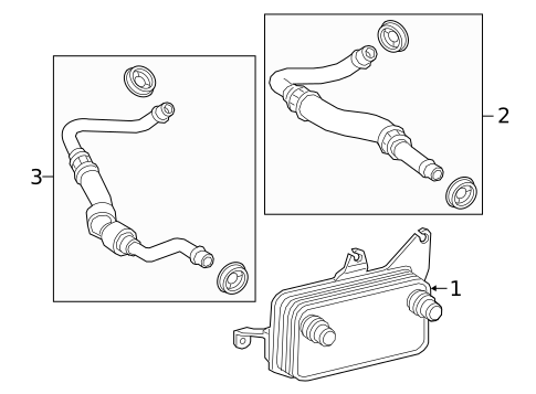 Oil Cooler for 2022 Mercedes-Benz E 350 #0