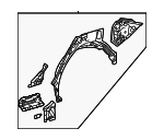 6160630900 - : Outer Wheelhouse for Toyota Image