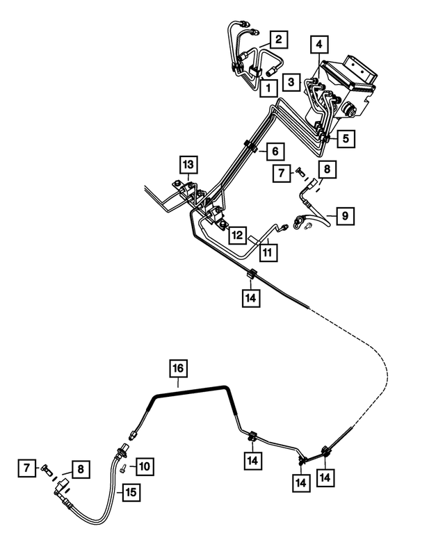 68240127AA - : Brake Tube for Mopar Image