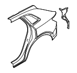 4K4809838 - Body: Quarter Panel for Audi Image