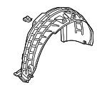 4KE810172C - Body: Wheelhouse Liner for Audi Image