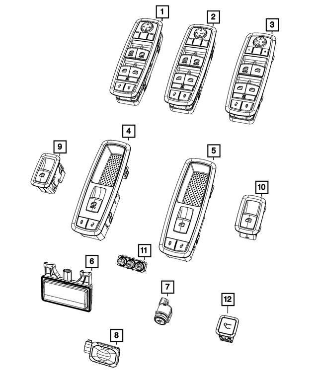68303988AB - Electrical: Liftgate Switch for Mopar Image