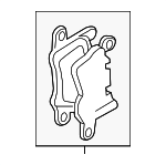 971698451E - Brakes: Brake Pads for Porsche: Panamera Image