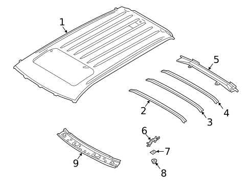 Roof & Components for 2018 Mitsubishi Outlander #0