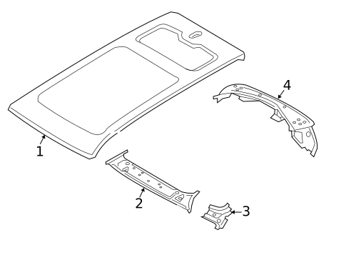 Roof & Components for 2021 BMW X7 #0