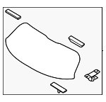 87110DW010 - Body: Lift Gate Glass for Kia Image