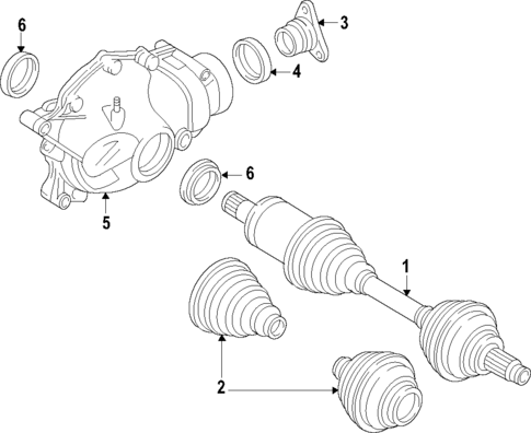 Front Axle for 2011 BMW 750Li xDrive #0