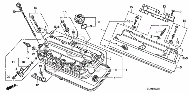 Cylinder Head Cover (1) for 2008 Acura MDX #0