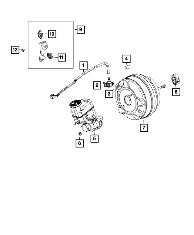 68125123AA - Brakes: Brake Booster Check Valve Grommet for Mopar Image