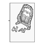 88410C6100 - Body: Seat Back Frame for Kia: Sorento Image