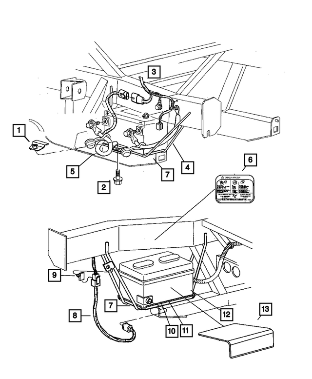 5202588 - Electrical: Battery Retainer for Mopar Image