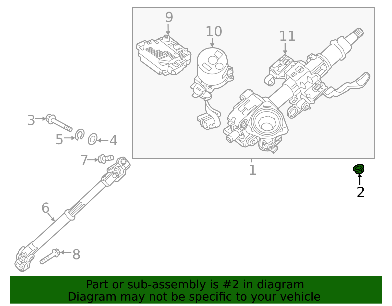 Steering Column Nut 13381-08003 | OEM Parts Online