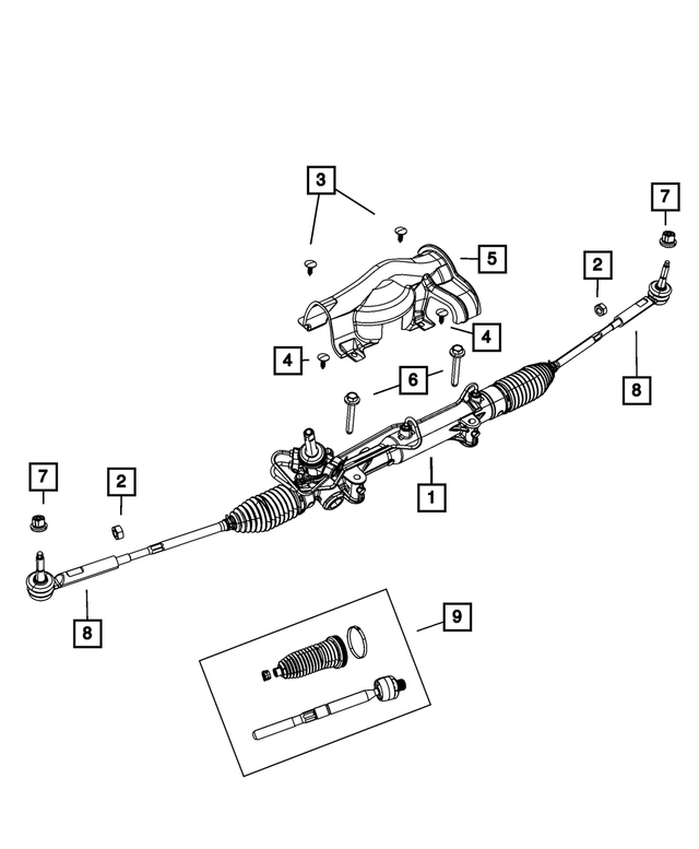 R5151705AF - : Rack And Pinion Gear, Remanufactured for Mopar Image