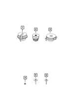 68092745AD - Frame, Bumper and Fascia: Body Hold Down Cushion for Ram: 1500, 1500 Classic Image