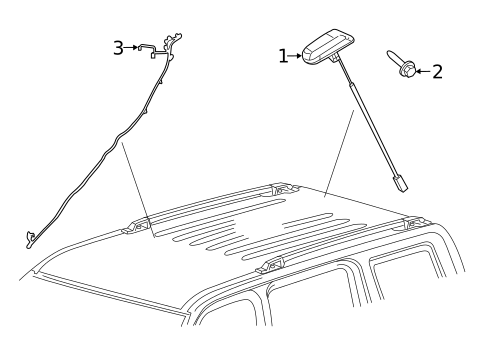 Antenna & Radio for 2015 Jeep Compass #2