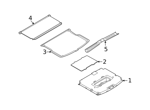 Interior Trim - Rear Body for 2010 Mercury Mariner #2