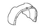 9152683 - Body: Fender Liner for Volvo: S70, V70 Image