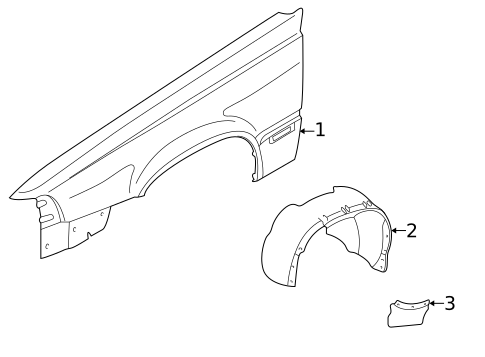 Fender & Components for 2000 Volvo S70 #0