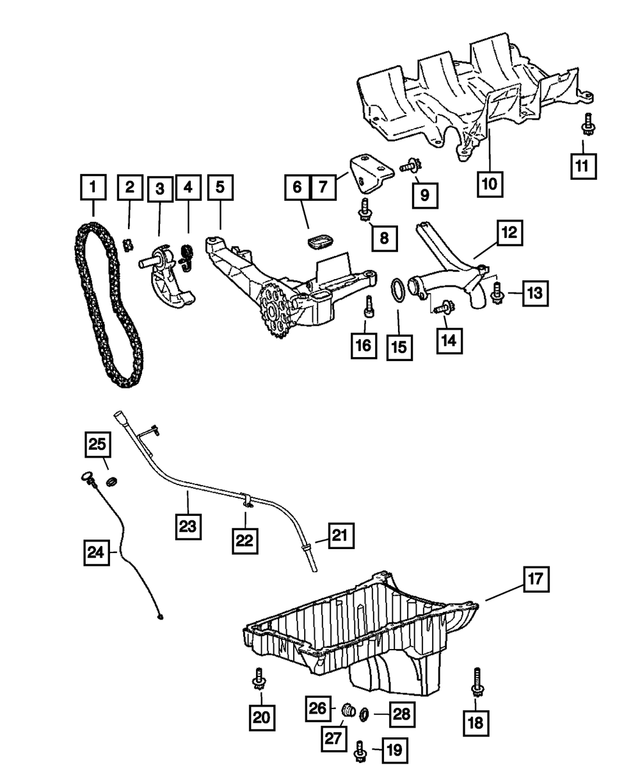 5175529AA - Engine 3.0L Six Cylinder: Windage Tray for Mopar Image image