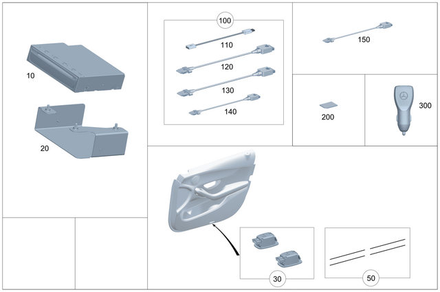 2059068606 - Electrical Components and Function: Memory Card for Mercedes-Benz Image