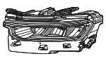 68606237AB - Electrical: Headlamp for Jeep: Grand Cherokee, Grand Cherokee L Image