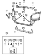 6104639AA - Cooling: Tapping Screw for Chrysler: 200, Crossfire, Sebring, Town &amp; Country | Dodge: Avenger, Dart, Grand Caravan, Nitro | Jeep: Liberty, Wrangler, Wrangler JK | Ram: 1500, C/V Image