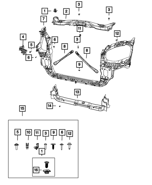 Radiator and Related Parts; Charge Air Cooler for 2020 Dodge Grand Caravan #0