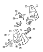 4667340AB - : Timing Belt Cover Seal for Mopar Image