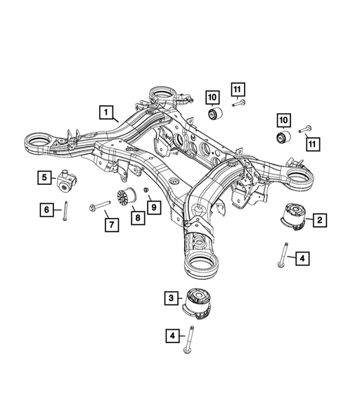 Rear Suspension and Cradle for 2016 Jeep Grand Cherokee #3