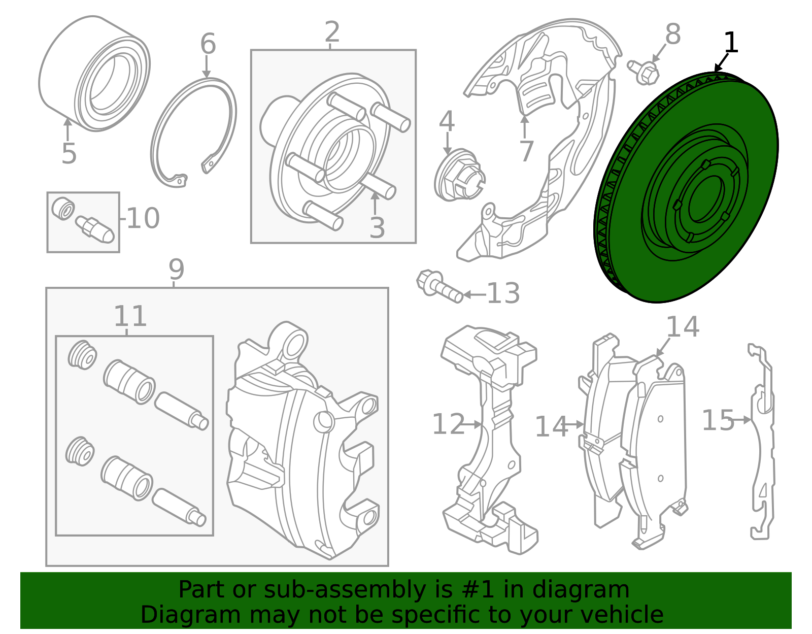 BRRF-466 - Rotor Assembly - Brake - 2020-2026 Ford | Eastgate Ford Parts