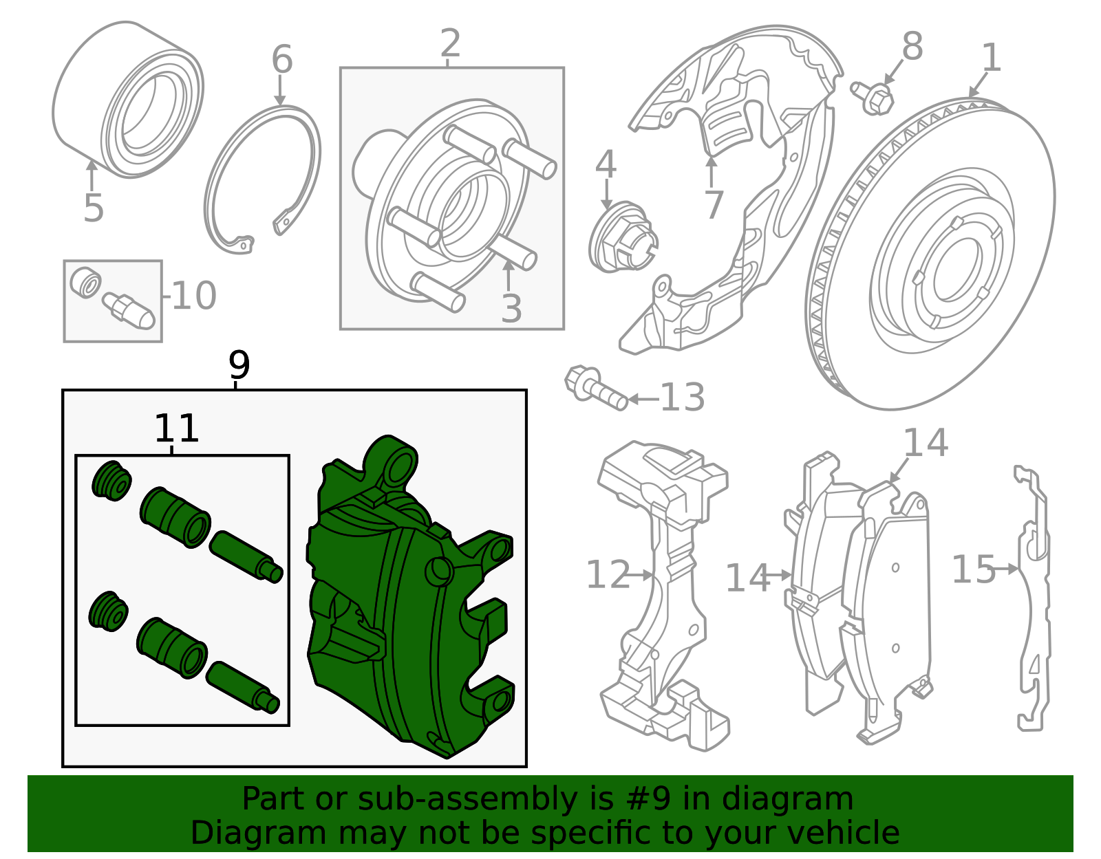 JX6Z-2B120-T - Disc Brake Caliper 2020-2026 Ford | Ford Parts Direct