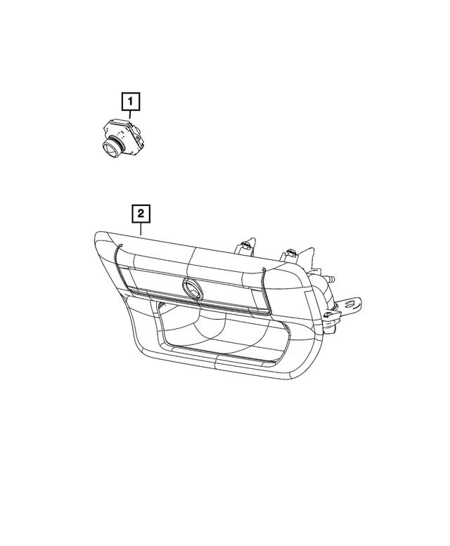 68643790AD - Electrical: Camera for Mopar Image